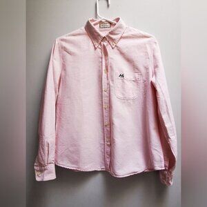 Thomas Burberry Baby Pink Chamberry shirt Womens Size M 42 european ptp 20.5.